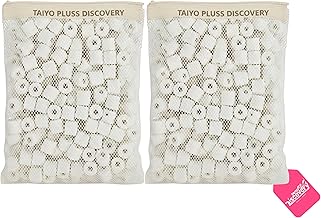 Taiyo Pluss Discovery Ceramic Rings - 1 kg (1000 g) with Free Net Bag | High Porosity Bio Filter Media for Aquarium Filtration | Supports Beneficial Bacteria for Clear Water & Healthy Fish Tank