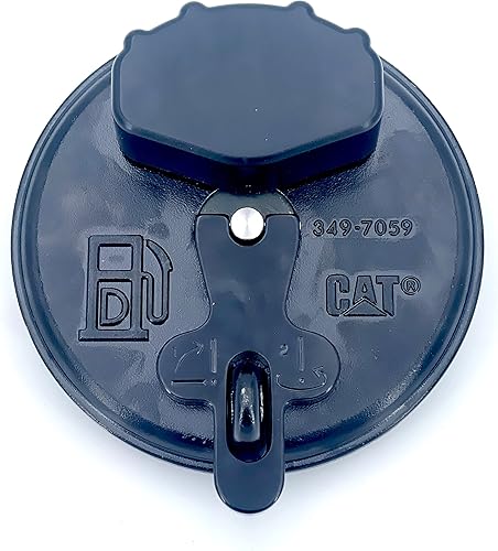 CAT 349-7059 Tapa de ventilación del tanque de combustible, tapa de depósito de transferencia de repuesto para tanque de gas LP, modelo negro