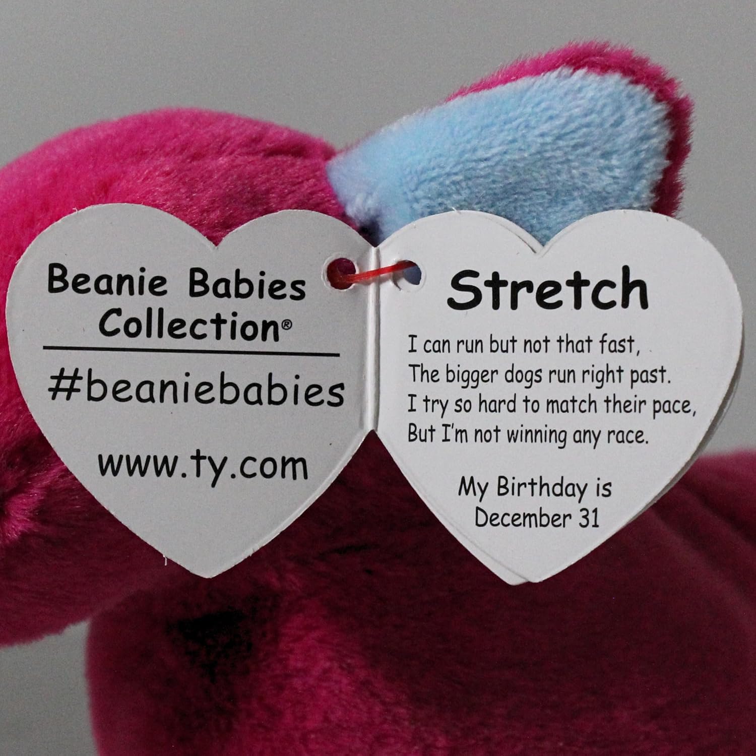 Beanie Babies: Stretch Pink Dachshund Regular