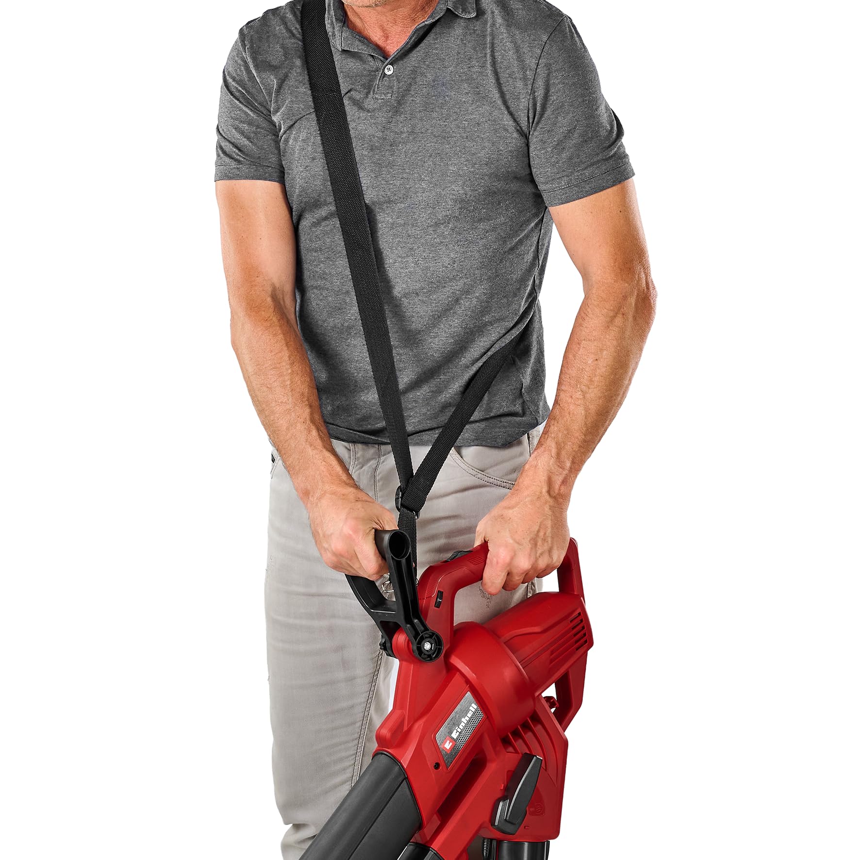 Einhell Spazzafoglie elettrico GC-EL 3026 E | 3000 W | Aspirazione fino a 720 m³/h | Sacco raccolta 40 L | Soffio fino a 260 km/h | Triturazione | Velocità regolabile