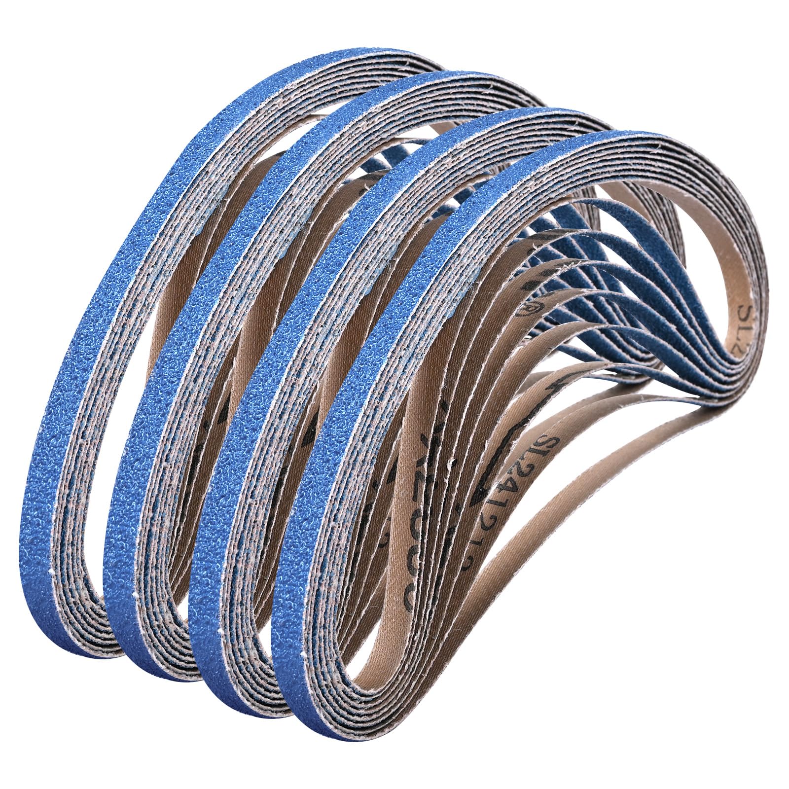 Shineboc Sanding Belt 9 x 533 mm, 30PCS Sander Belts 40 Grit for Polishing Metal Wood