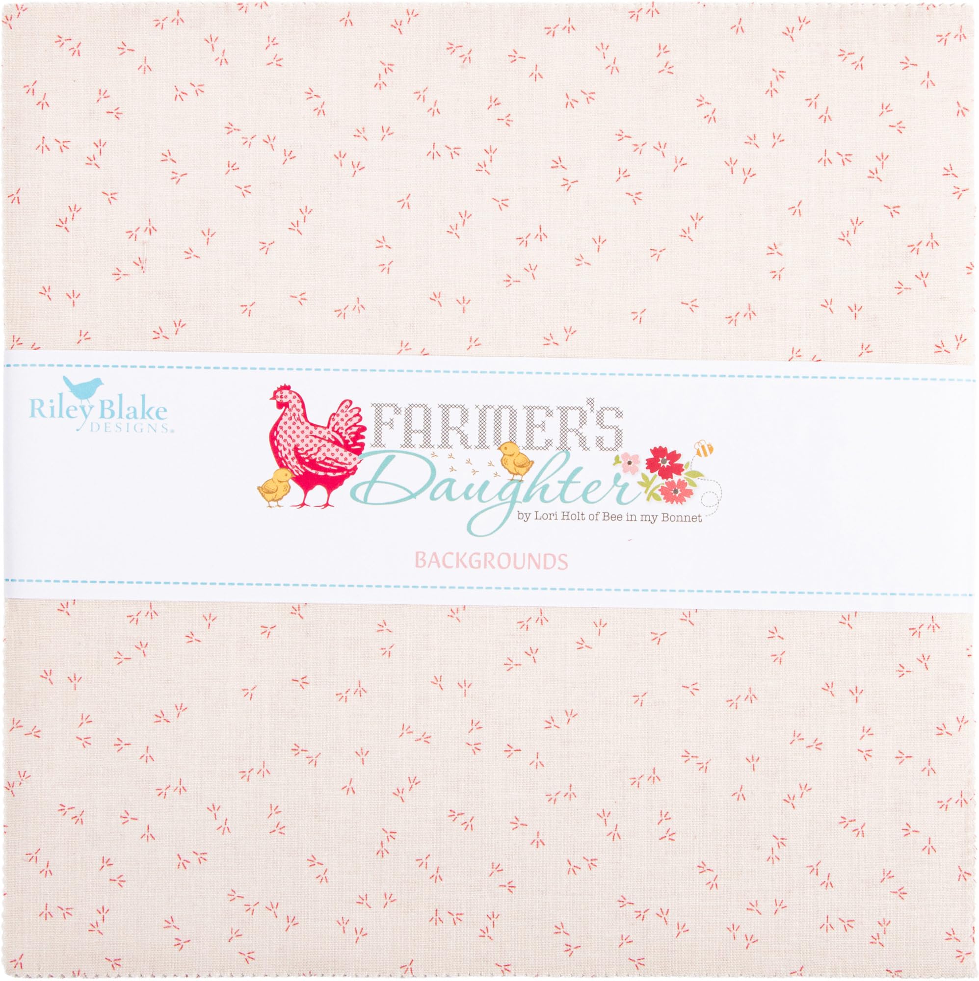 Lori Holt Farmer's Daughter Backgrounds 42 10-inch Squares Layer Cake Riley Blake 10-17160B-42