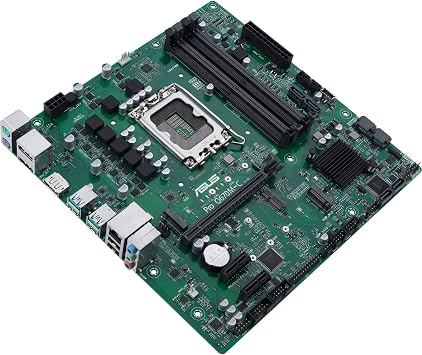 ASUS Pro Q670M-C-CSM LGA 1700(Intel 12th&13th Gen&Intel vPro) mATX Commercial Motherboard(PCIe 4.0,DDR5 4800, 2xNVMe SSD M.2 Slots,4xUSB 3.2 Gen 2 Ports, Front USB 3.2 Gen 1 Type-C)