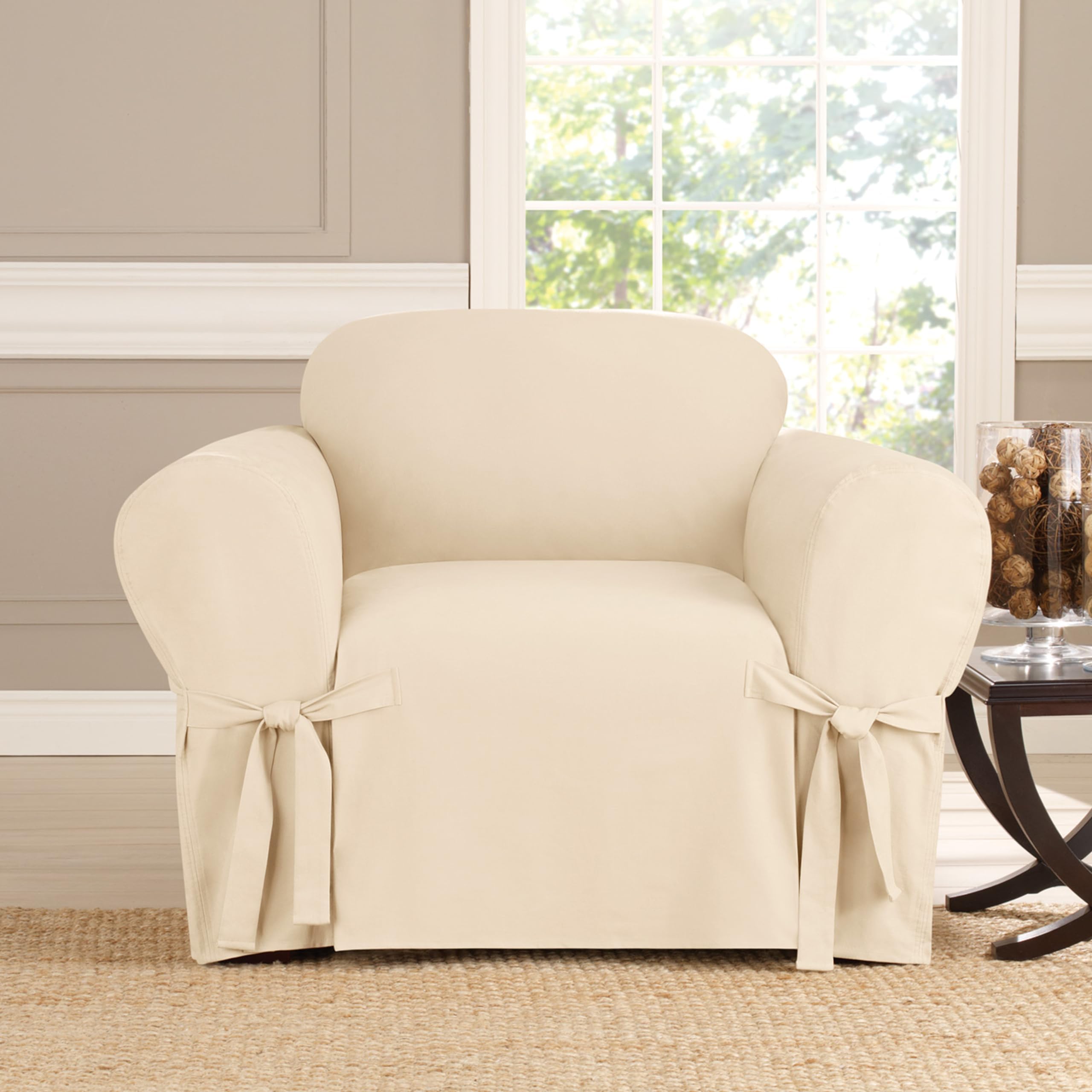 Sure Fit Slipcover For T Cushion Chair Reclining CHAIR Slipcover T