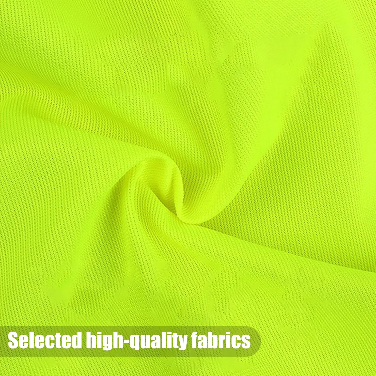 GEERDAN 10 Piezas Chaleco Reflectante, Chaleco Reflectante Homologado, Amarillo Chaleco de Seguridad de Alta Visibilida, Chaleco Trabajo Unisex para Correr Moto Bicicleta Conductor Limpiadores