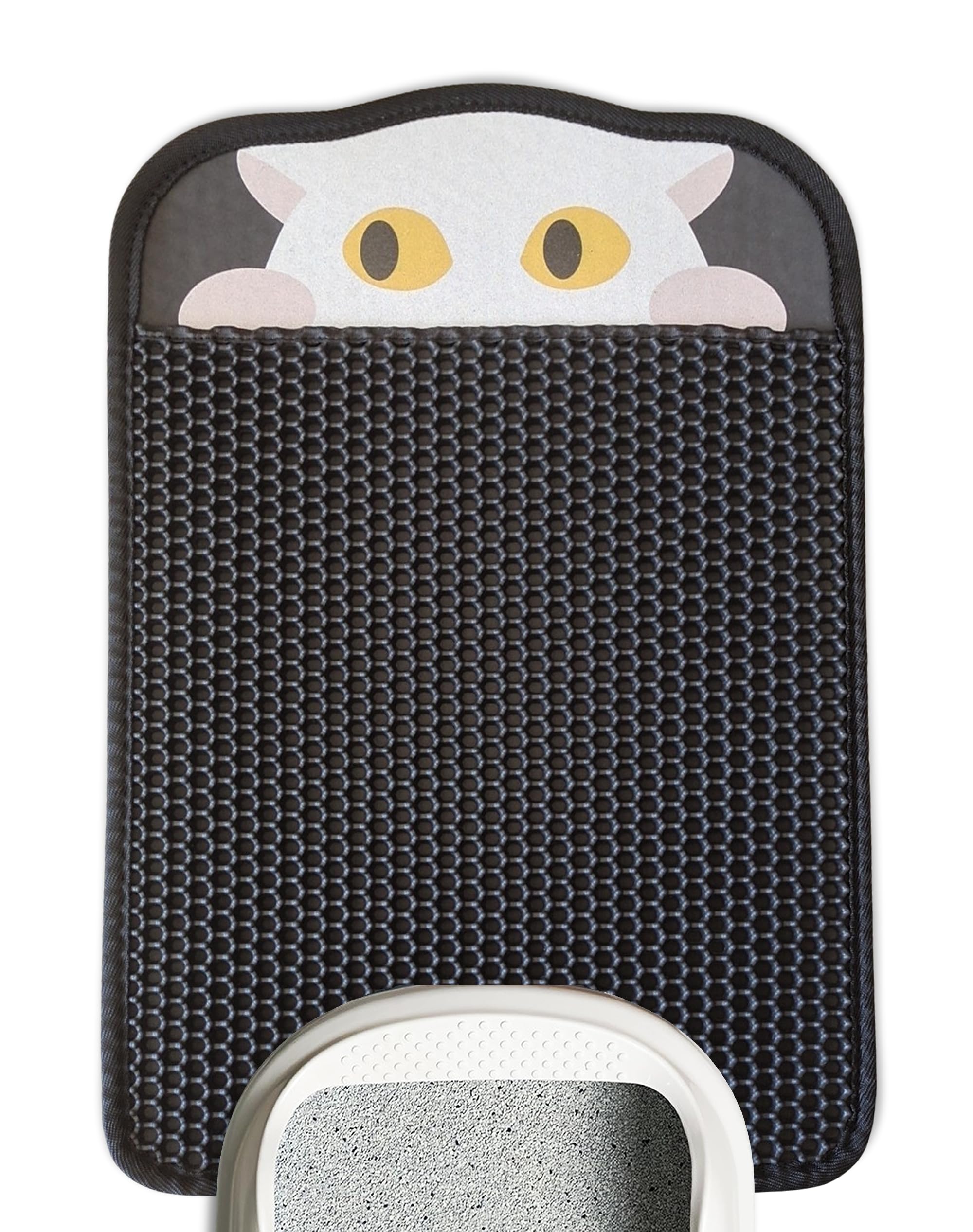 Lukamoo® Cute Double-Layer Litter Mat, Ideal for Any Cat Litter