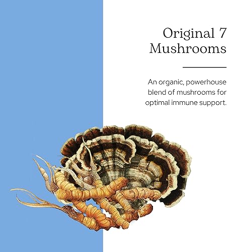 Miniatura 2 de Eclectic Original 7 hongos liofilizados vegetales, verdes, 30 unidades