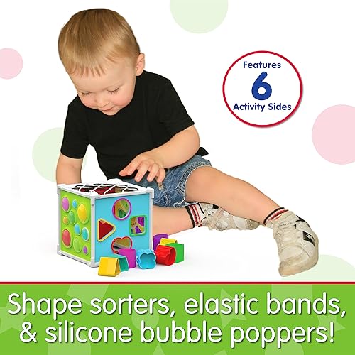 Miniatura 3 de The Learning Journey: Cubo de actividades Pop & Discover – Divertido Montessori Educación Temprana – Juguete sensorial para niños – Autismo –