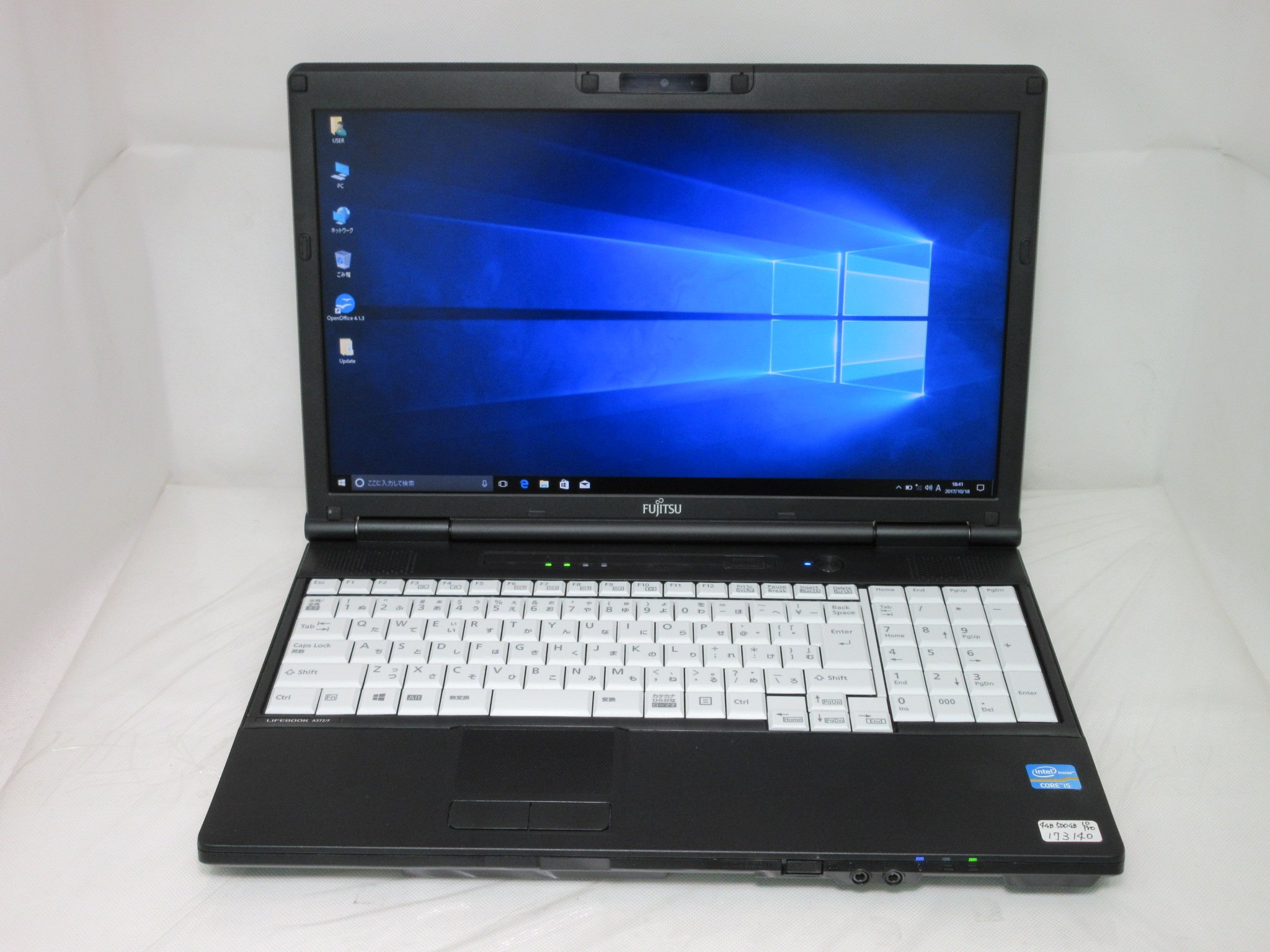 FUJITSU 富士通 フジツウ/Win10ノートPC/LIFEBOOK A572/FMVNA7HE/R3211549/Bランク/85【中古】 Amazon.co.jp: 中古パソコン Windows10 ノートPC 一年保証