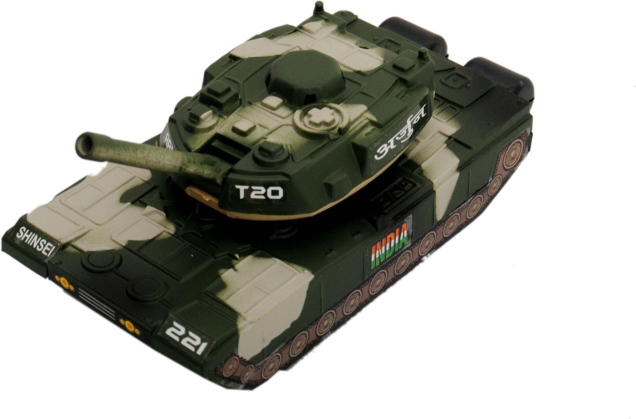 Shinsei Min Toy Battle Tank with Rotatable Gun Barrel (Army Green)