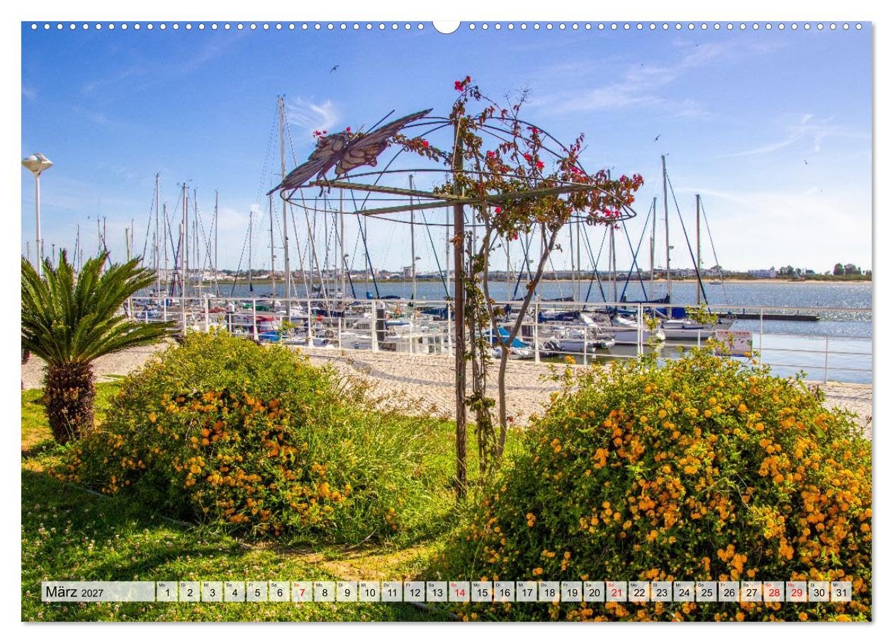 CALVENDO · Vila Real de Santo António (Kalender 2027) | DIN A2 Querformat · Wandkalender · Portugals stilvolle Grenzstadt im Süden