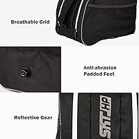 Vista 8 de Bolsa de patinaje con correa ajustable para el hombro para niños y adultos para sostener patines en línea y rodilleras