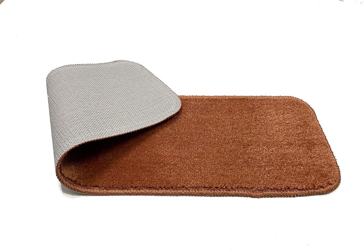 Comfy Collection Stair Tread Treads Indoor Skid Slip Resistant Carpet Stair Tread Treads Machine Washable 8 ½ inch x 30 inch (Set of 2, Burnt Orange) - - 