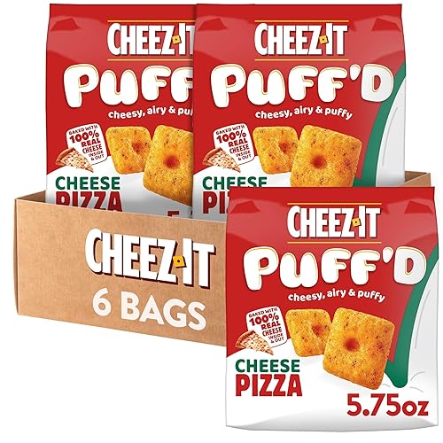 Miniatura 14 de Cheez-It - Galletas de queso horneadas, galletas saladas para merienda, paquete de variedad para oficina y niños, caja de 17.72 onzas (20 sobres)