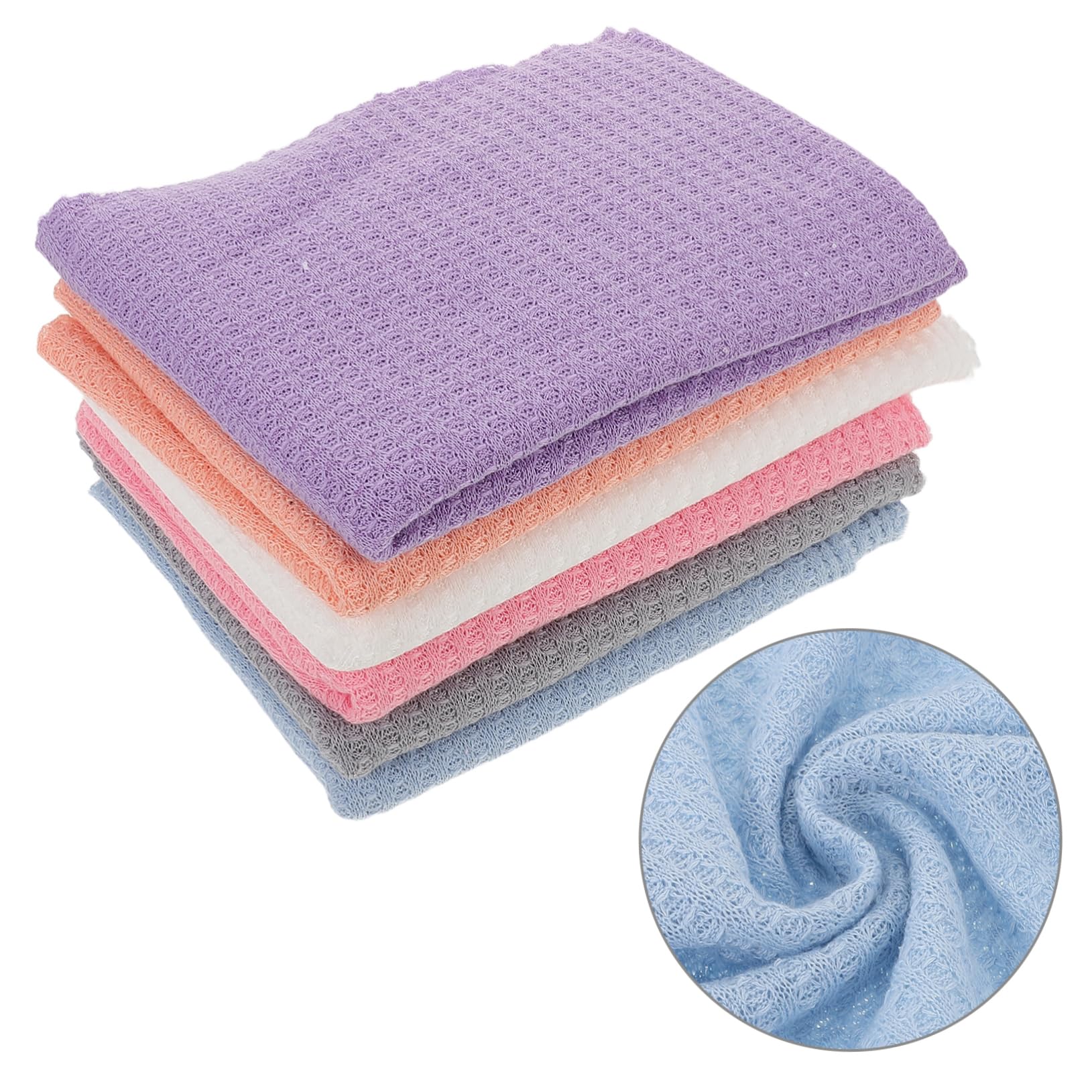 Hemobllo 6 Mantas para Recibir Bebés: para Recién Nacidos, Color, Elástica, para Niños Y Niñas, Accesorios Esenciales para Fotos Infantiles.