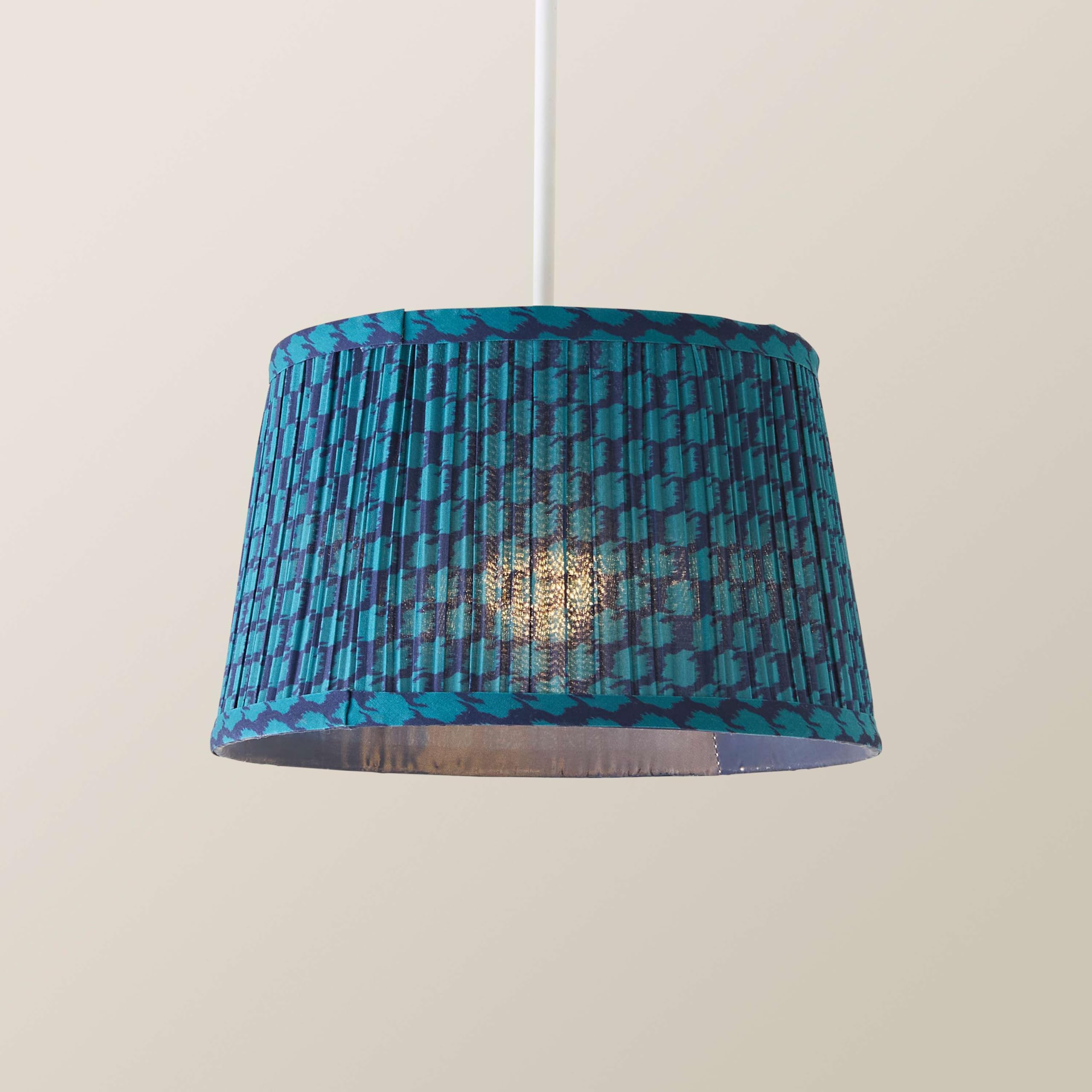 ValueLights | Malina Double Teal Small Pleated Tapered Easy Fit Lamp Shade (D) 25cm | Lamp Shades, Home Décor & Improvement Essential