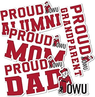Desert Cactus Ohio Wesleyan University Sticker OWU Battling Bishops Vinyl Decal Laptop Water Bottle Car Scrapbook (Family Full Sheet)
