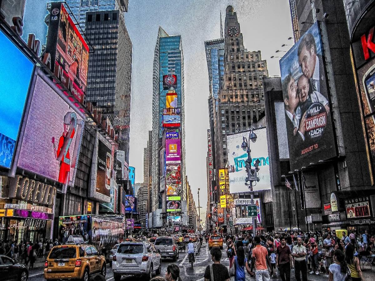 CALVENDO Puzzle Vues de la Ville de New York - Time Square 1000 Pieces 64 x 48 cm from Oliver Pinkoss