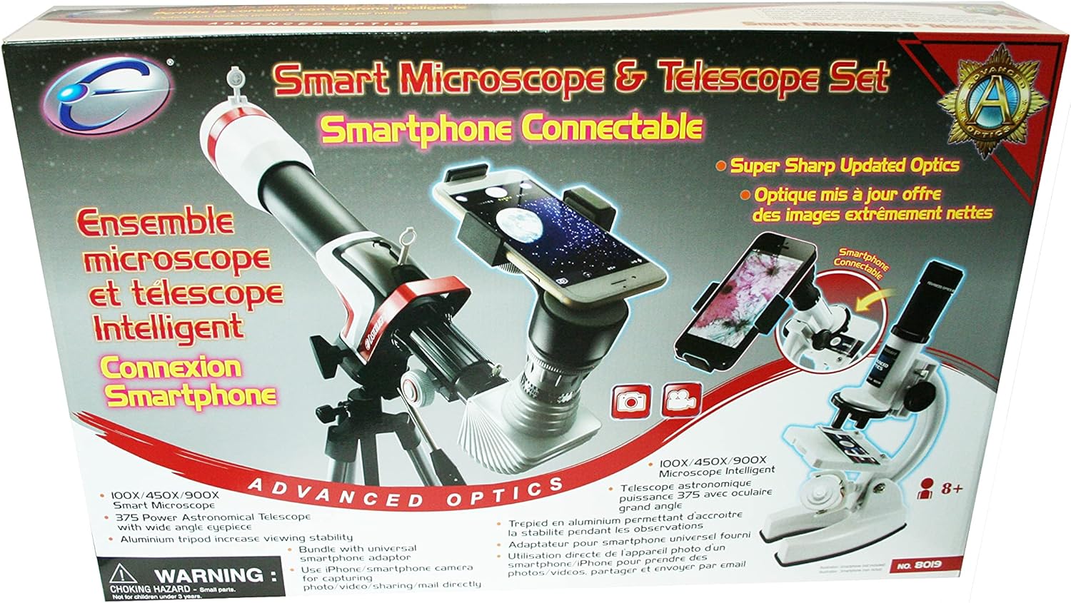 Deluxe 375 Power HD Sport Telescope and Microscope Set Eastcolight