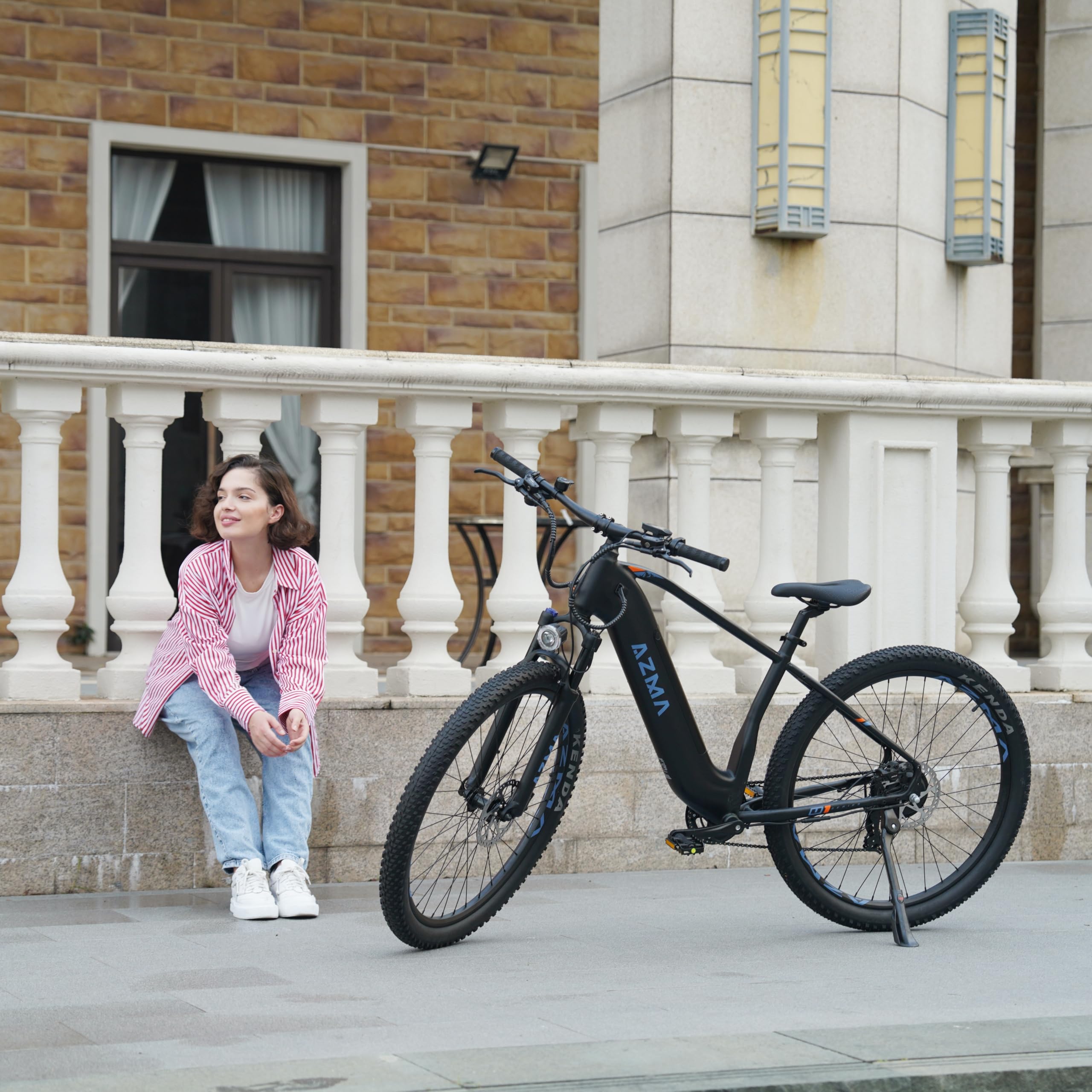AZMA Bici Elettrica, 27.5"/29" Bicicletta Elettrica Uomo Donna, 48V/36V Batteria Rimovibile, Autonomia Fino 100-150KM, 8 Velocità, Ebike da Per Pendolari Urbani e MTB