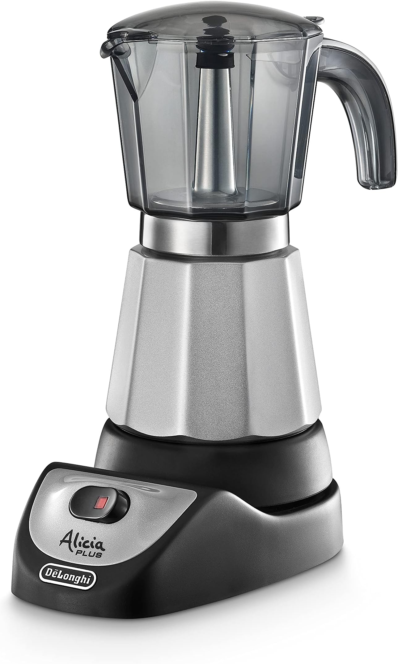 DeLonghi EMKP 42.B Electric moka pot 4cups Black,Silver coffee maker coffee makers