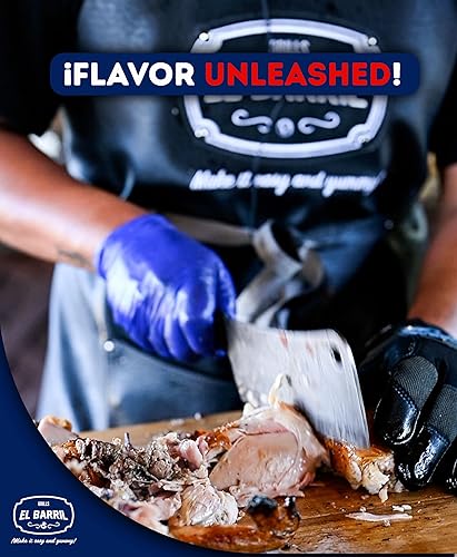 Miniatura 8 de EL BARRIL - Parrilla y ahumador de 13 libras, parrilla ahumadora de carbón de acero inoxidable - Ahumadores portátiles al aire libre con accesorios