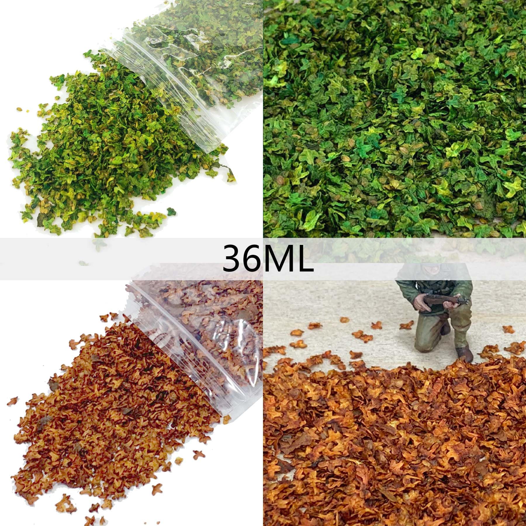 Attuslla 6 Pack Realistic Miniature Leaves, Model Scenery Leaf - Image 3
