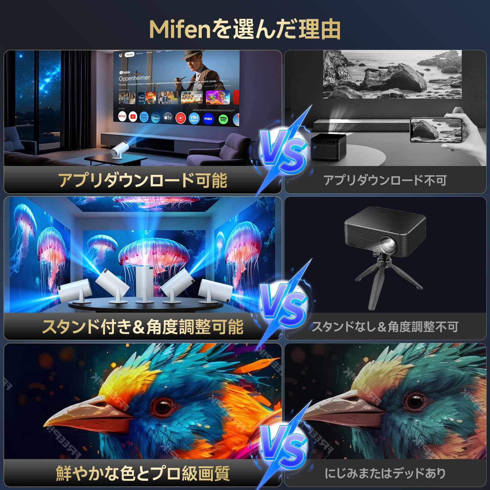 プロジェクター 小型 家庭用 天井投影 Android TV搭載 21000LM Amazon.co.jp: プロジェクター 家庭用 小型 21000LM Android TV