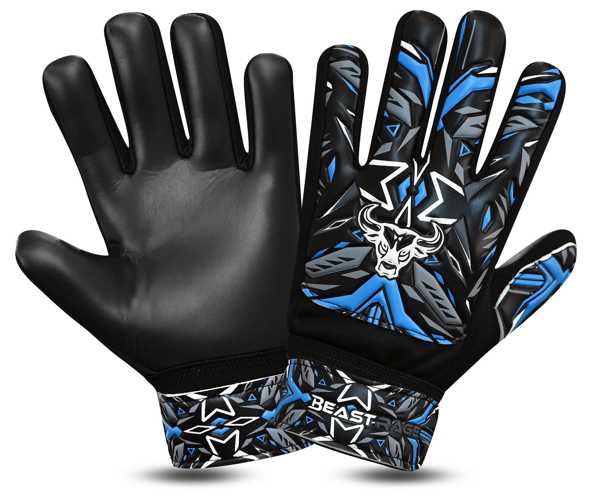 Beast Rage Goalkeeper Gloves For Boys Kids Youth Football Keeping