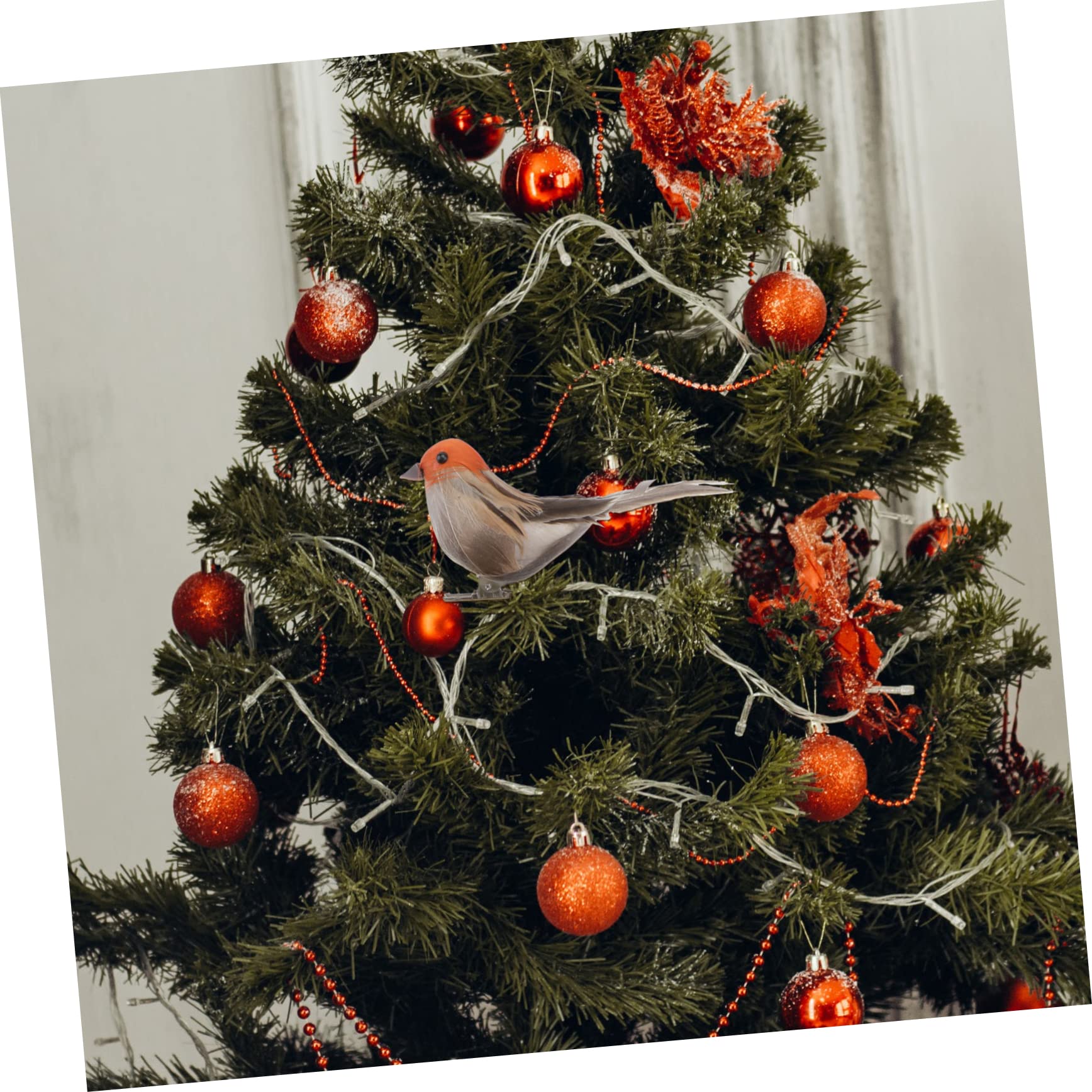 Cabilock 24 Pcs Moineau Artificiel Résine Artisanat Ornement Animal Décor Scène Mise en Page Décor Oiseau Parure Scène Oiseau Accessoire Perroquet Scène Moineau Animal