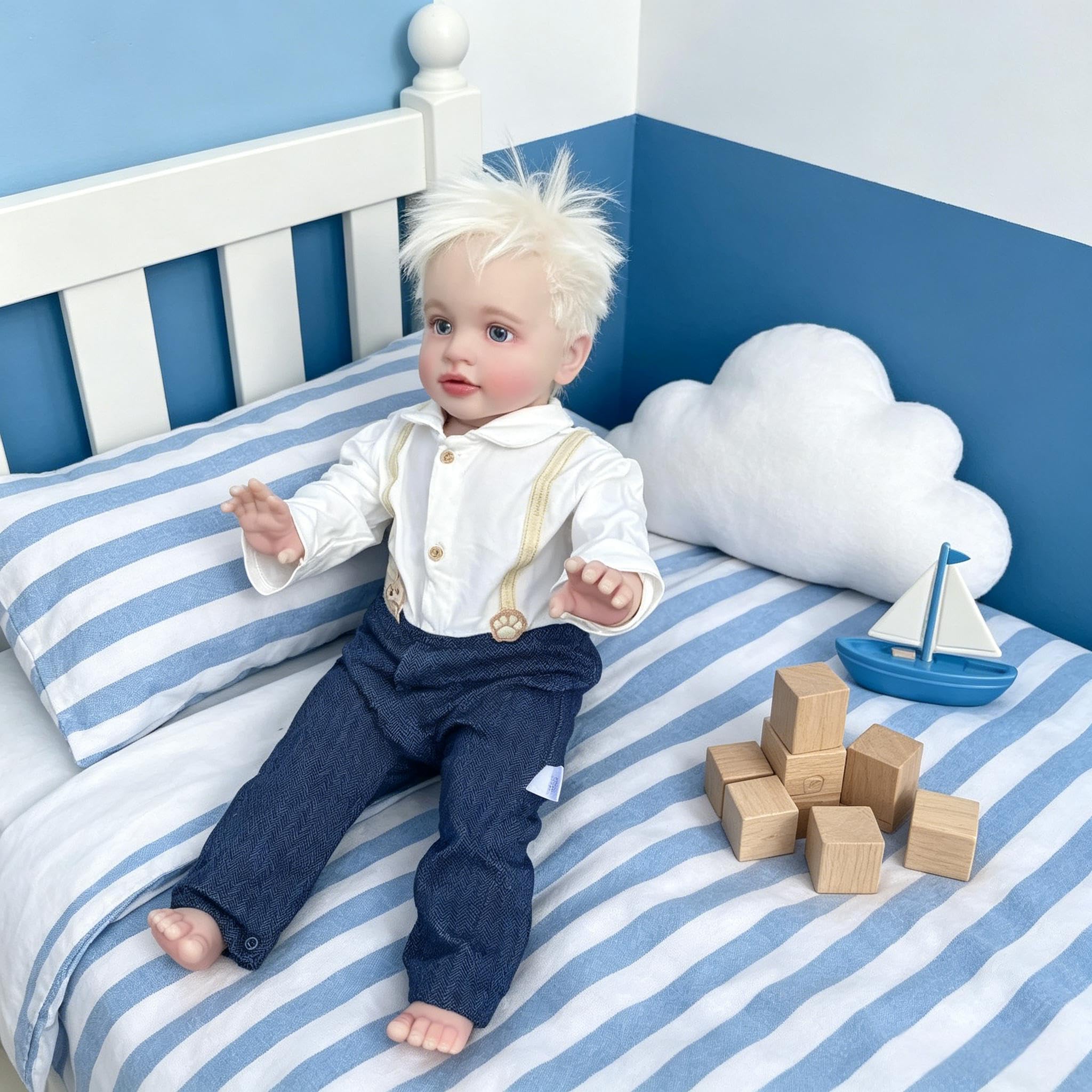 Realistische Reborn Kleinkind Puppen Pippa 26 Zoll 66 cm große Größe Lebensechte Reborn Babypuppen Tuch Körper Lebhafte Kleinkind Puppe Silikon Babypuppe für Kinder Geschenk