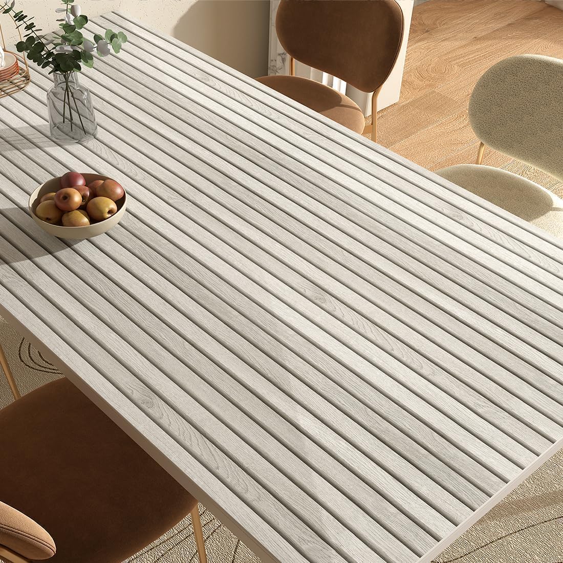 YENHOME Selbstklebende Folie Holzoptik 3D Effekt Wohnzimmer 60x300cm Holztapete Klebefolie Wandtapete Holzverkleidung Wand Effekt für Büro Holzwand 3D Effekt Folie für Möbel Holzoptik Küche Balkon