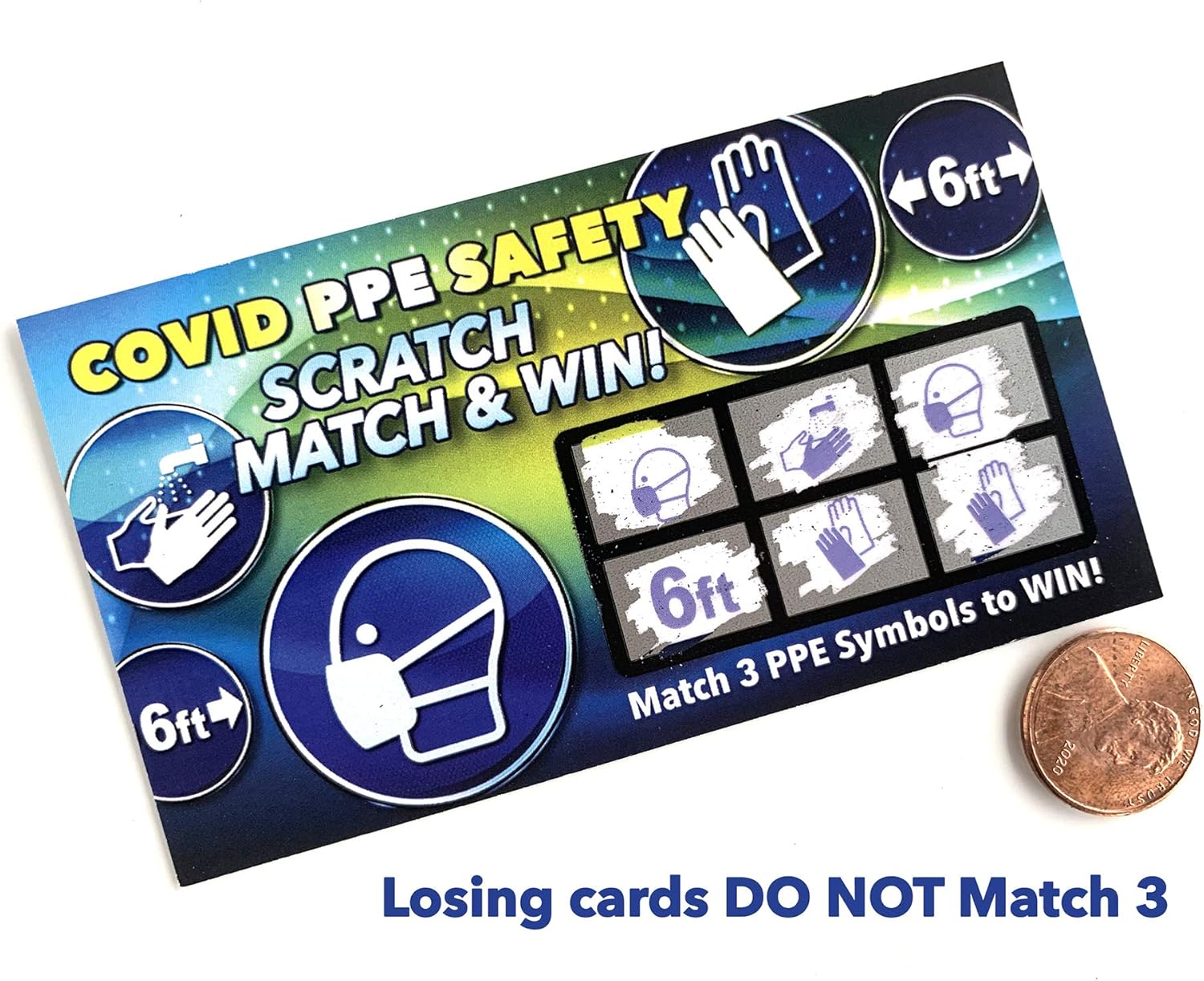 Exсluѕіvе Dіѕсоunt 80% оƒƒеr PPE Safety Scratch & Win - (100 Pack) - Workplace Safety Scratch Off Game Tickets - Employee Incentive