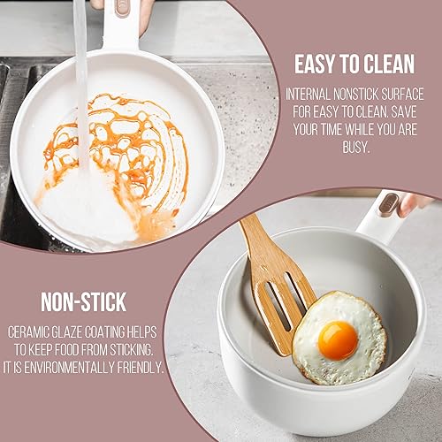 Miniatura 5 de Bear Olla caliente eléctrica con vaporizador olla rápida de fideos de 16 L olla eléctrica multifuncional olla portátil ramen mini olla caliente