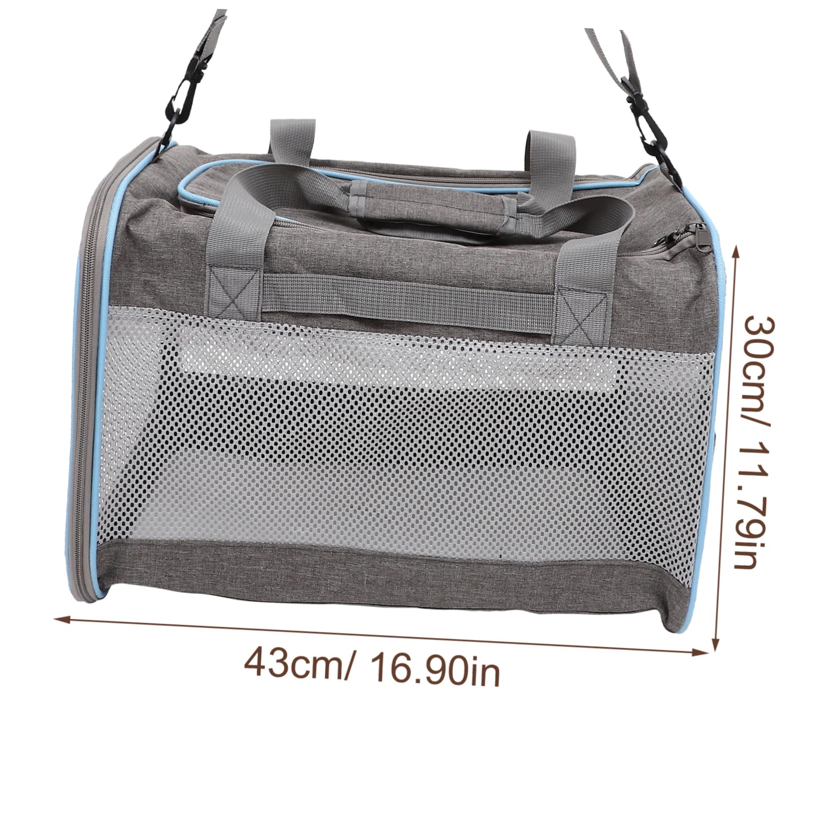 Toddmomy Breathable Cat Carrier Bag Lightweight Outdoor Pet Pouch with Soft Mesh Design Comfortable Handle for Cats and Puppies Durable Travel Carrier
