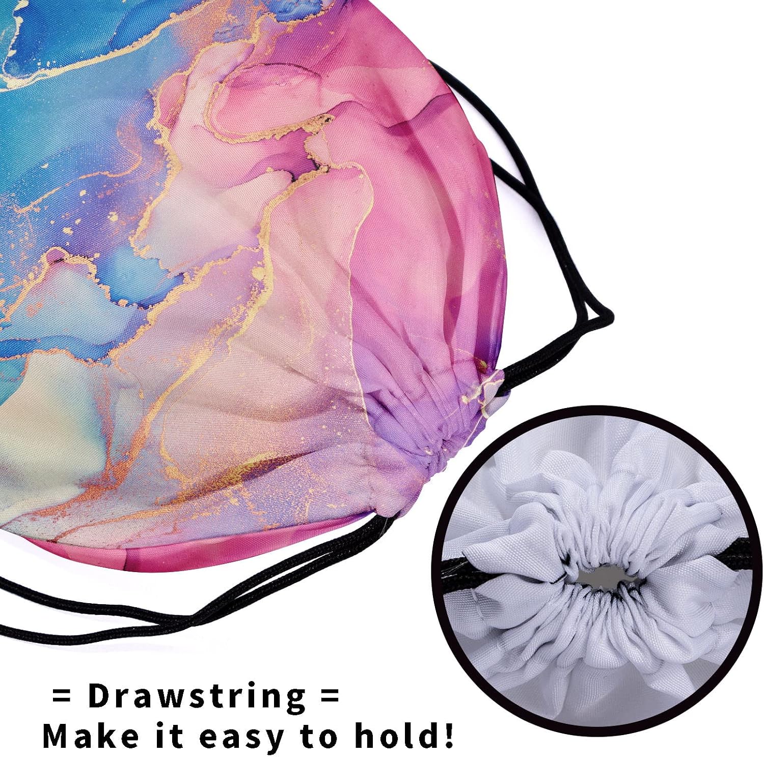 Gymnastics Grip Bag Water Resistant Drawstring Bag Adjustable for Women Men image 5