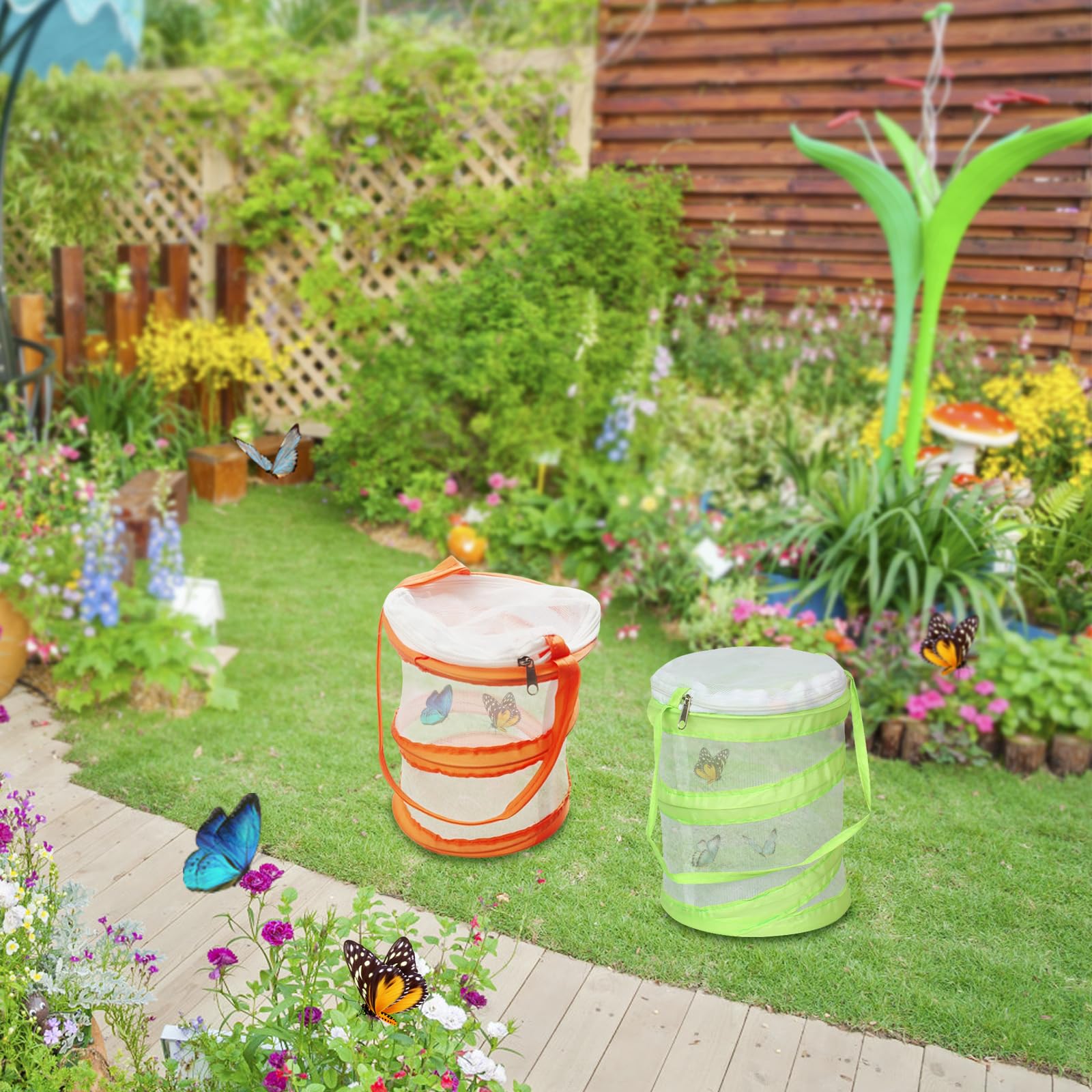 Bug House Butterfly Net & Insect Enclosure Kit For Kids – Portable ...
