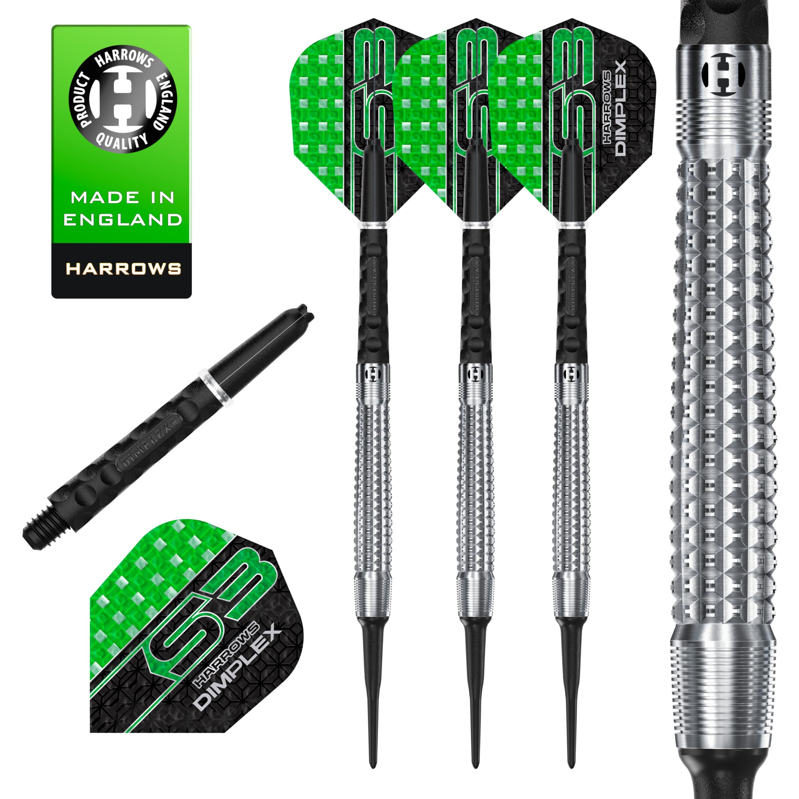 定価12500円 ディンプレックス テーパード 18g （バレル重量16g） バレル【ハローズ】ディンプレックス S3 テーパード 2BA 18g｜ダーツ