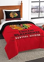Vista 27 de Juego de edredón y funda de almohada para cama individual o matrimonial/queen, con licencia oficial de la NHL