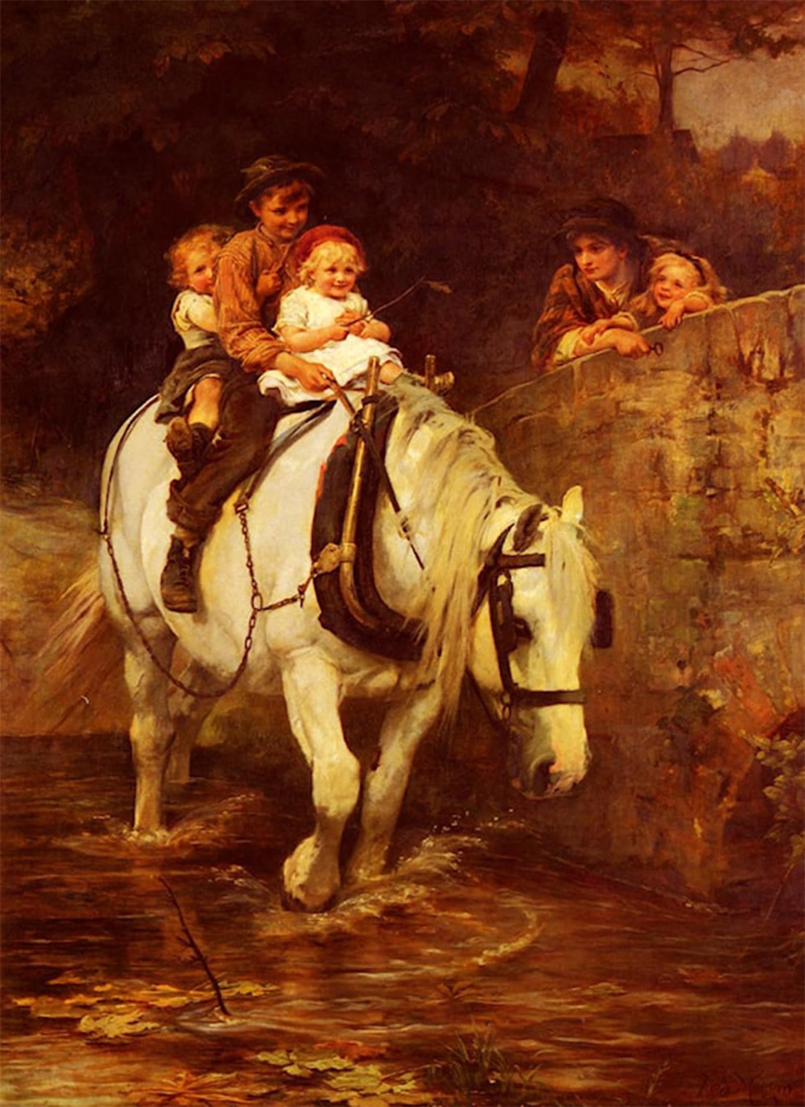 ARTXLXXBN Famous Art Print Poster Vintage Wall Art Steady by Frederick Canvas Art Poster for Home Decor 60x90cm