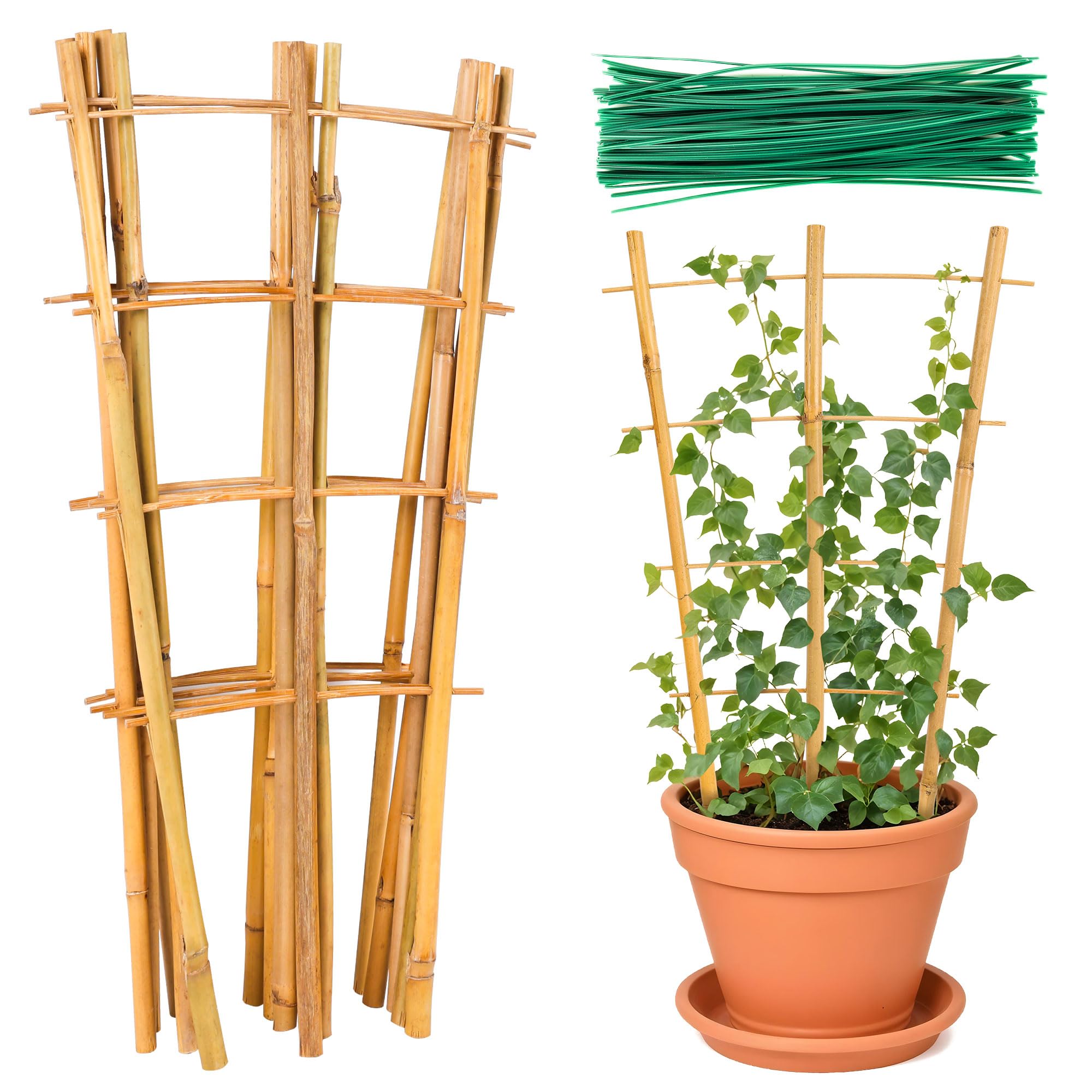 tobacco stick trellis Reclaimed Christmas Tree DIY Decor 11 Recycled & Natural materials