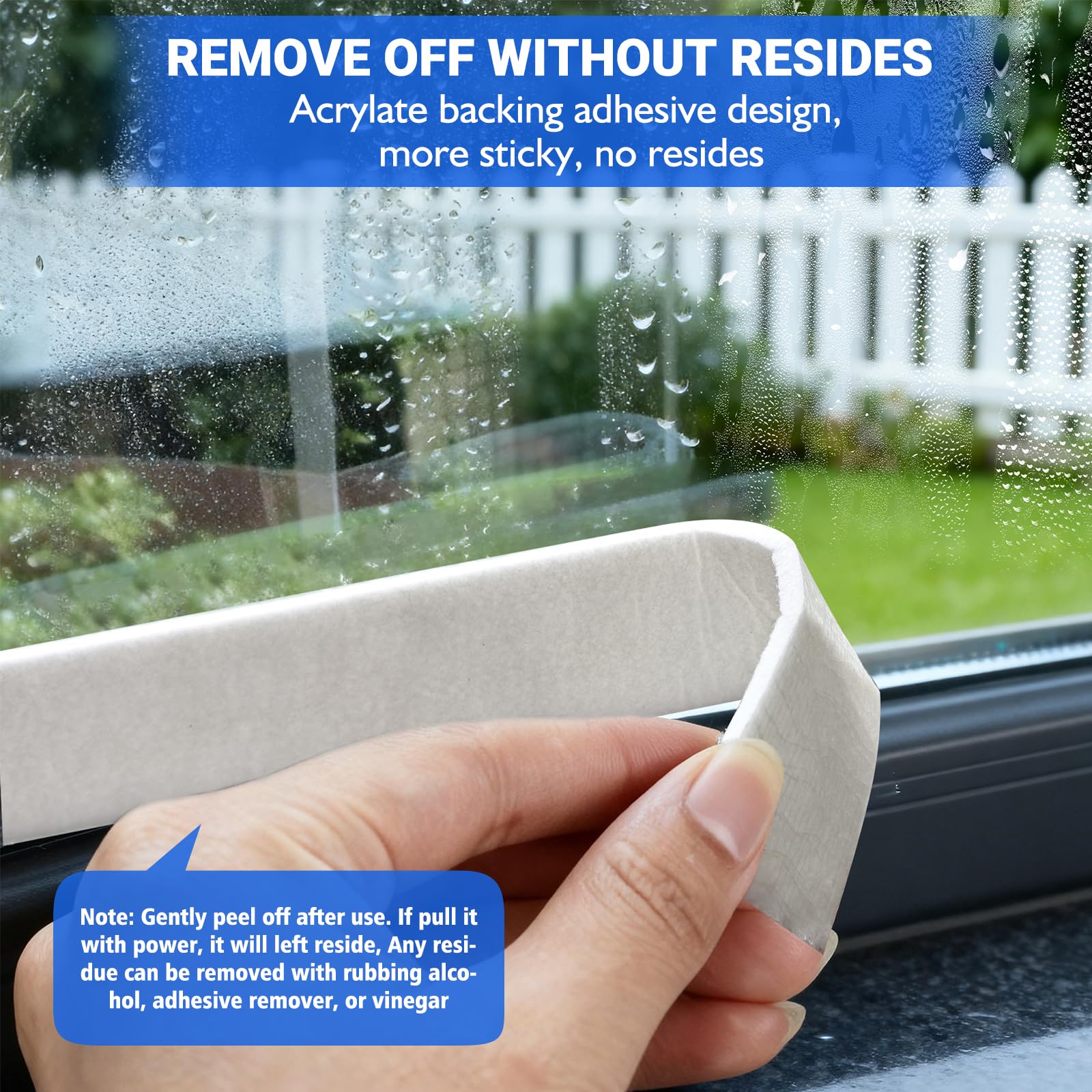 Tiras Anticondensación Para Ventanas 5m – Autoadhesivas, Absorbentes Y Reutilizables (Fieltro 5m X 3.5cm) – Adiós A La Humedad En Invierno