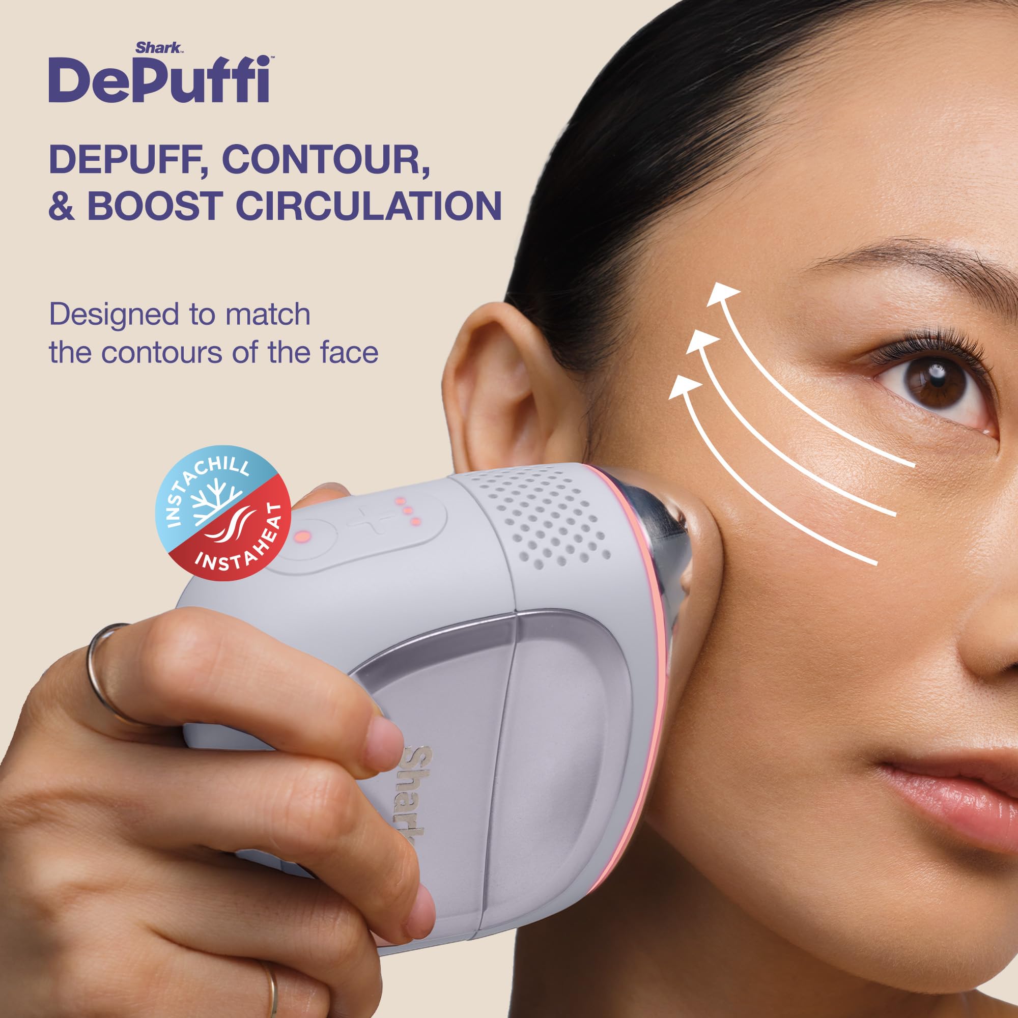 Shark FacialPro Glow at-Home Hydro-Powered Facial System with DePuffi Hot & Cold Therapy – Professional Spa Skincare Device for Pore Cleansing, Hydration, & Radiant Glow, Blue, FH320