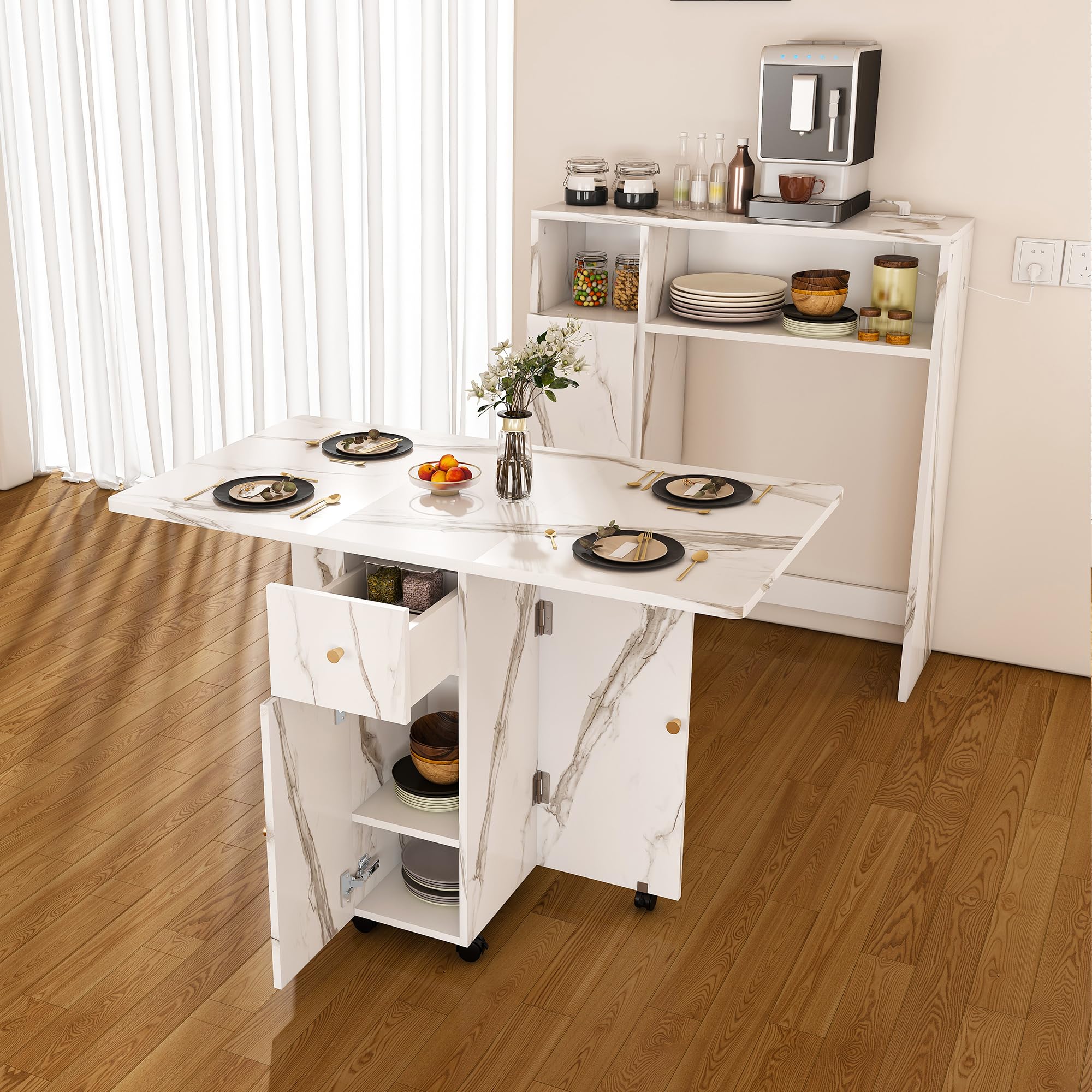 Amazon.com - Montary Multifunctional Folding Dining Table with