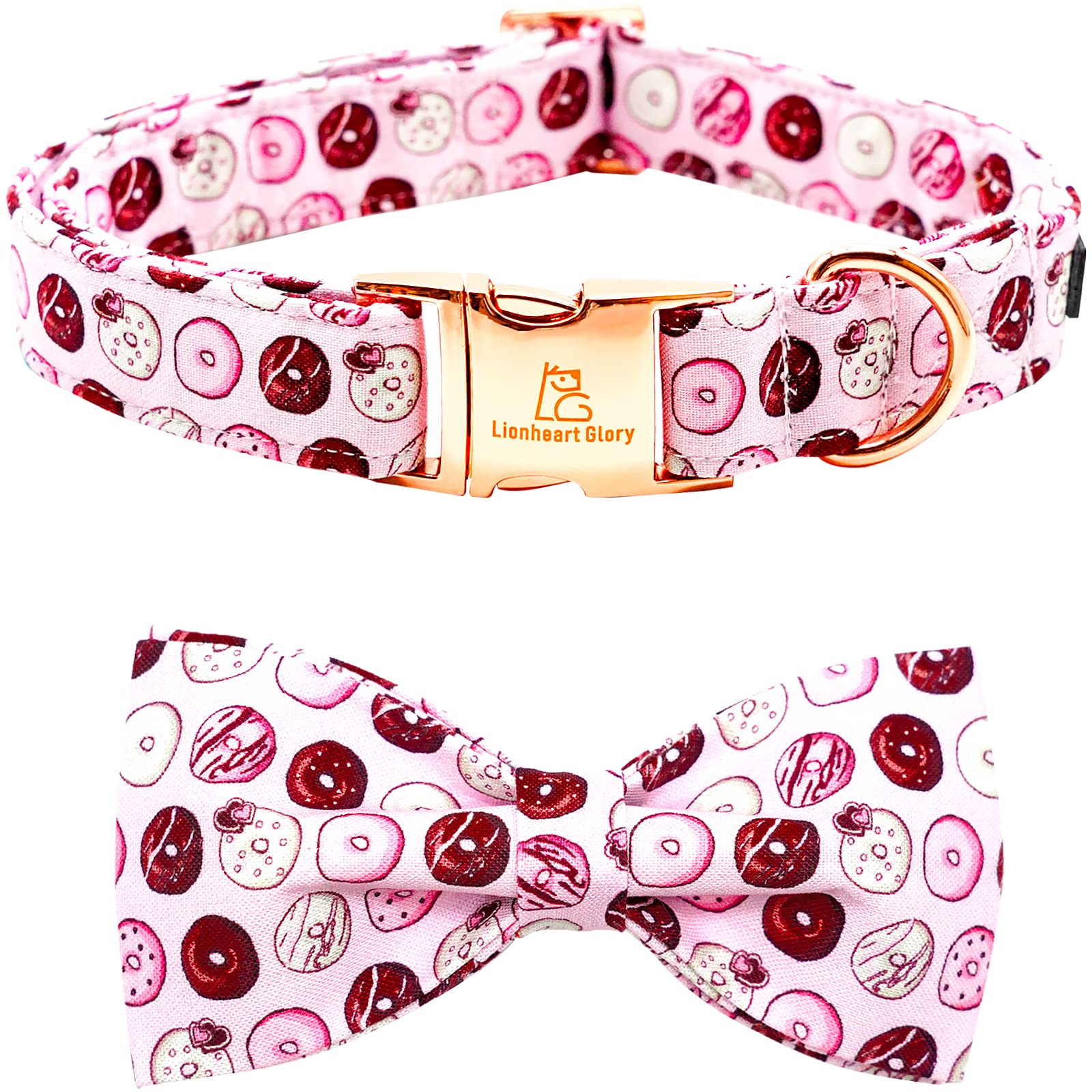 Lionheart Glory Hundehalsband Mit Blumendruck - Weiches Baumwollhalsband, Verstellbar, Für Große/s Kleine Hunde
