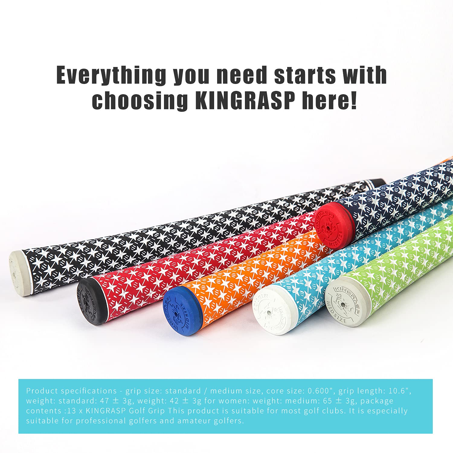 Lamkin UTx Cord Golf Grips, Swinging Grips, with Lamkin's Tri-Layer Technology, Blue. (Standard Size)