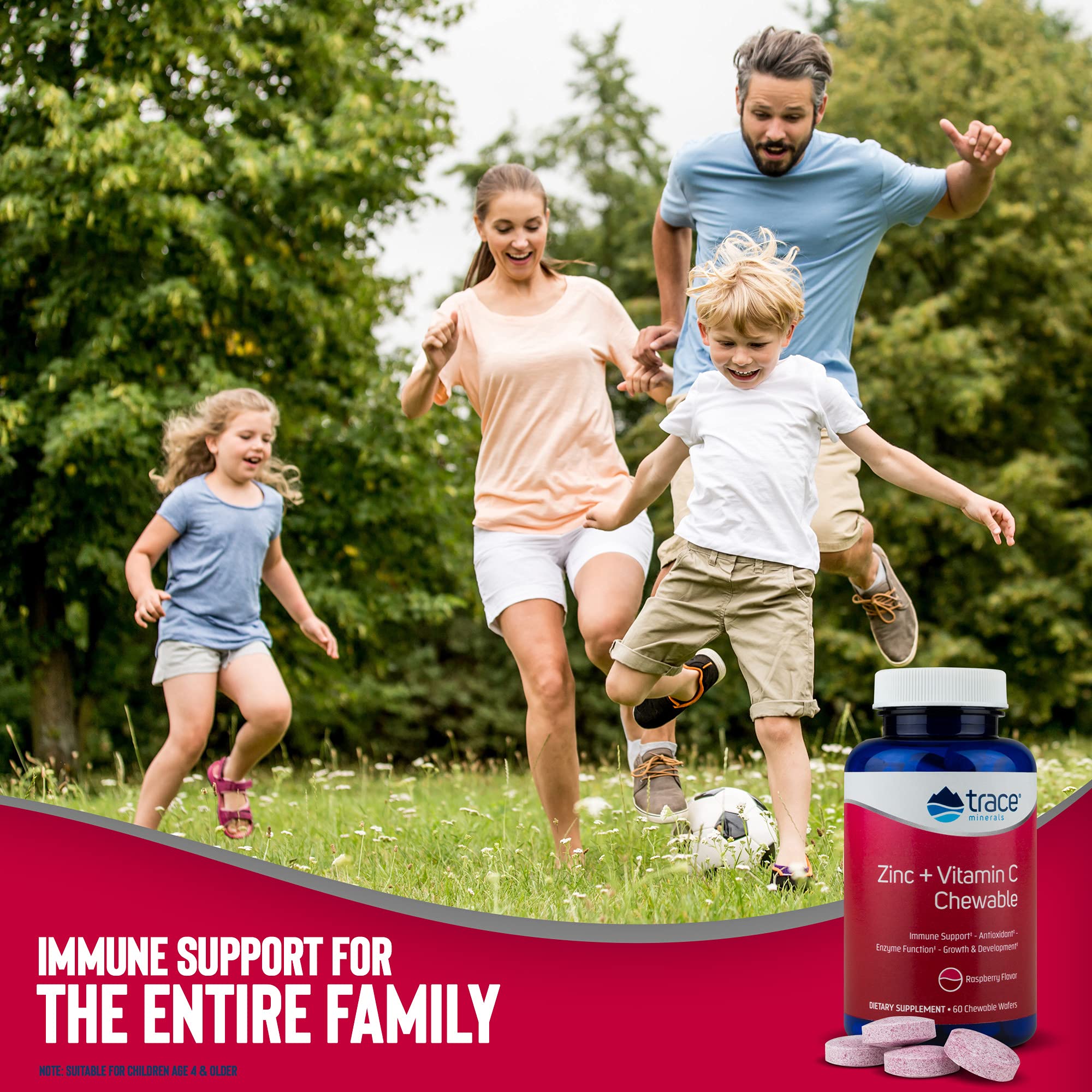 Buy Trace Minerals Zinc + Vitamin C Chewable Immune Booster