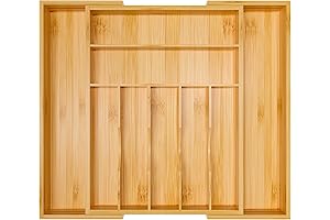 Utensil Organizer Silverware Tray Expandable Storage Box