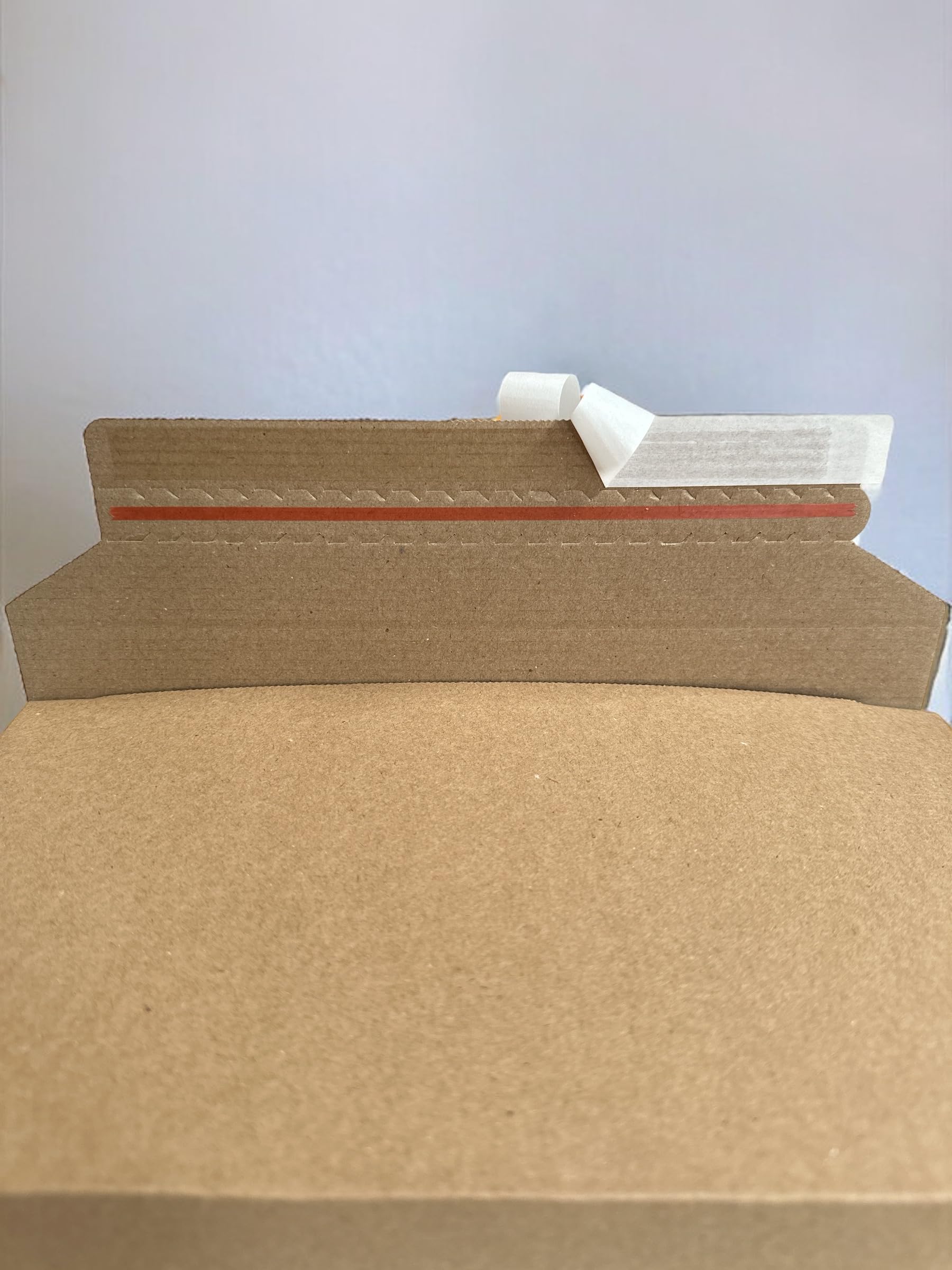 DeineFairpackung - 100 Stück Buchverpackung Din C5 Wellpappe selbstklebend in Braun - Größe 245x165x70mm mit variabler Füllhöhe - Buchverpackung aus Karton für Büchersendung reißfest