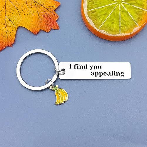 Miniatura 2 de Llavero de plátano para enamorados, regalo de novio de novia, San Valentín, llavero para marido, cumpleaños, boda, aniversario, regalo romántico